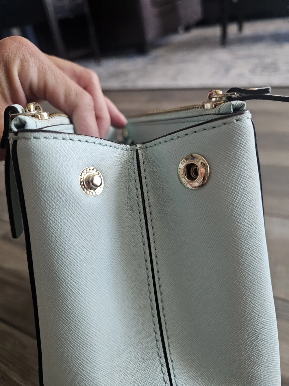 kate spade Pale Blue Structured Satchel Handbag